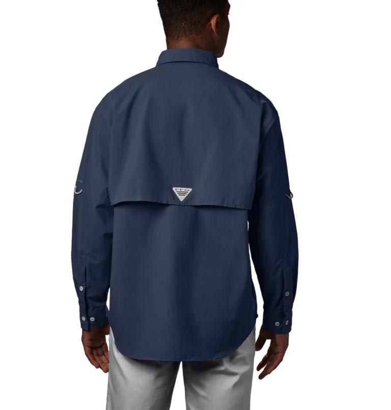 Columbia Camicia Pesca Bahama II Uomo – Manica Lunga, UPF 30, Nylon, Cipresso, Taglia XL