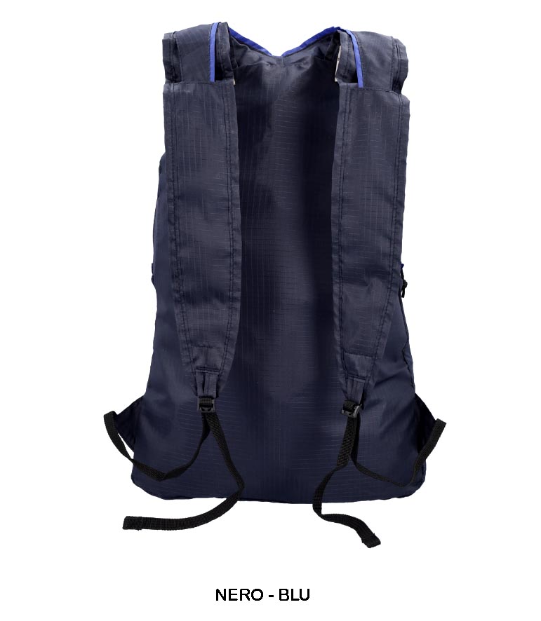 CMP Zaino Ripiegabile Packable 15L - Leggero In Tessuto Ripstop, Richiudibile Nella Sua Tasca, Black Blue