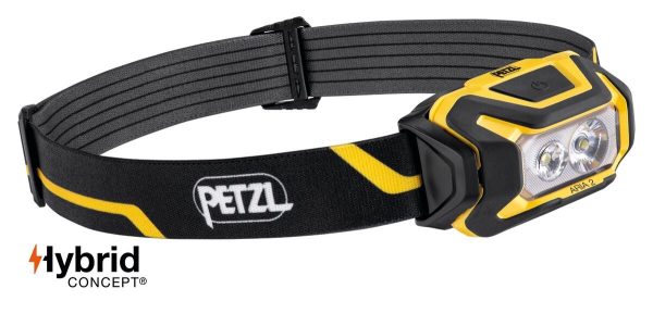 Lampada frontale Petzl Aria 2 Nero/Giallo da 450 lm - immagine 2