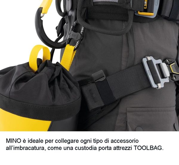 Moschettone Petzl Mino porta materiale con accessori - immagine 7