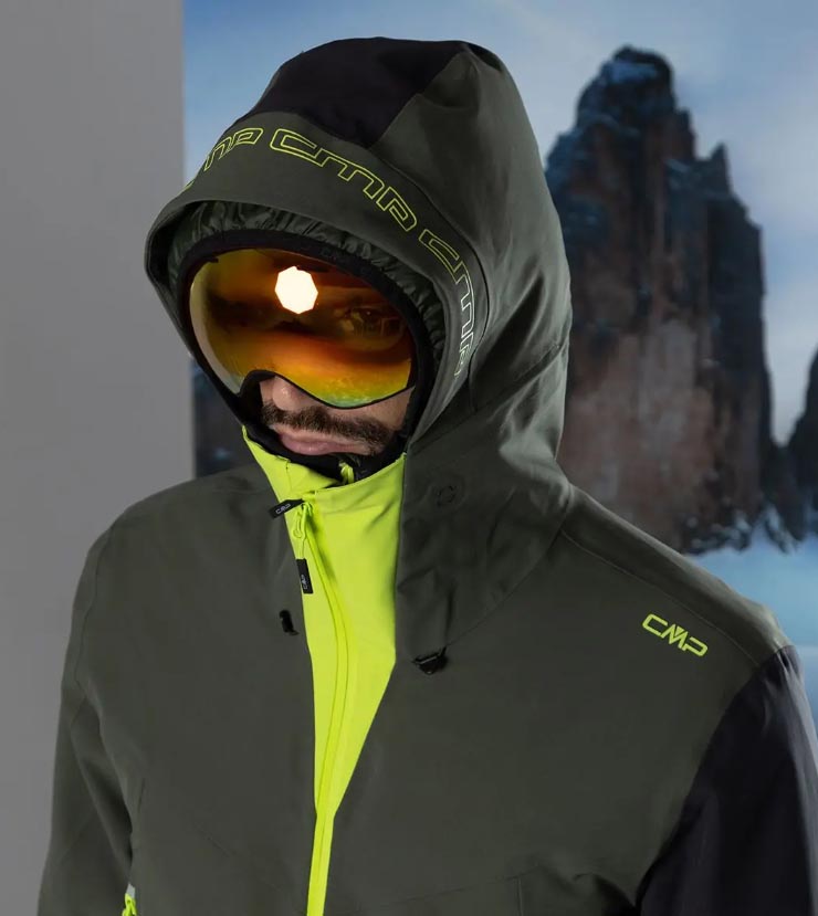 CMP Giacca Uomo 2 Strati Clima Protect - Impermeabile WP 10.000 E Traspirante