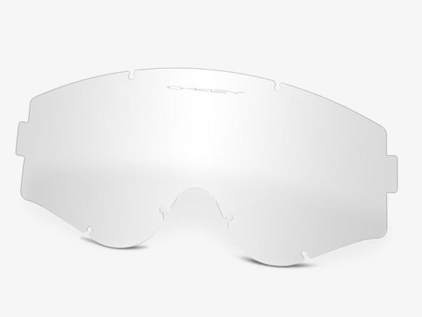 Maschera da Motocross Oakley L Frame MX Jet Black + Clear Lens - immagine 5