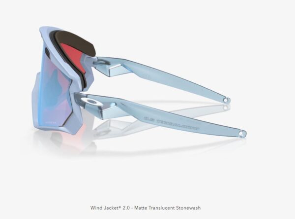 Occhiali Oakley Wind jacket 2.0 Matte Trans lente Prizm Snow Sapphire - immagine 3