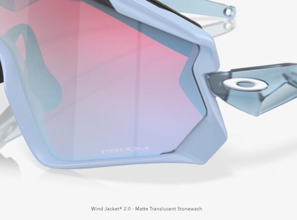 Occhiali Oakley Wind jacket 2.0 Matte Trans lente Prizm Snow Sapphire - immagine 5