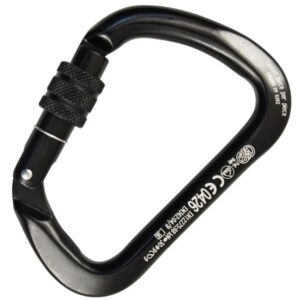 Moschettone Kong X-Large Alu con ghiera Black