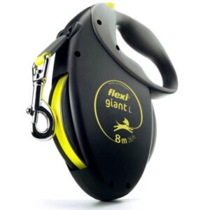 Guinzaglio Flexi da 8 mt. con fettuccia retraibile - Large 50 Kg.