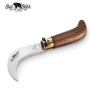 Coltello Antonini '' Old Bear'' manico Noce Americano da 17 cm punta arrotondata