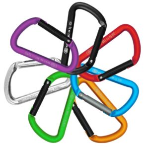 Moschettone Kong Mini D Alu Polish da 600 Kg.