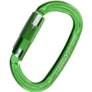 Moschettone Kong Ovalone Alu Rise Lock Green