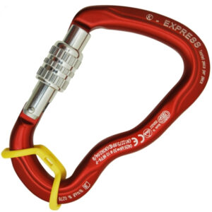 Moschettone Kong Ferrata con ghiera Alu