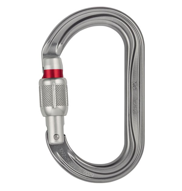 Moschettone Petzl OK Screw Lock