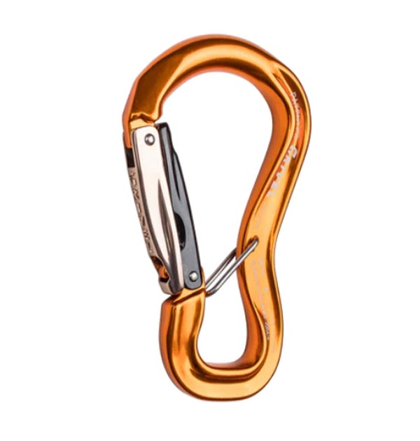 Moschettone Grivel Clepsydra L K10G Orange con antiribaltamento