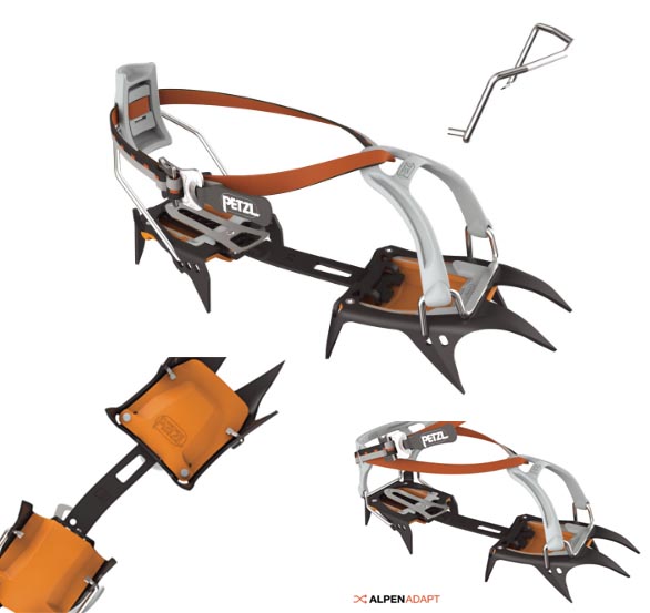 Ramponi da ghiaccio Petzl Irvis Leverlock Universali