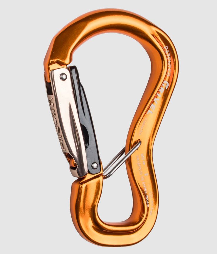 Moschettone Grivel Clepsydra L K10G Orange con antiribaltamento - immagine 2