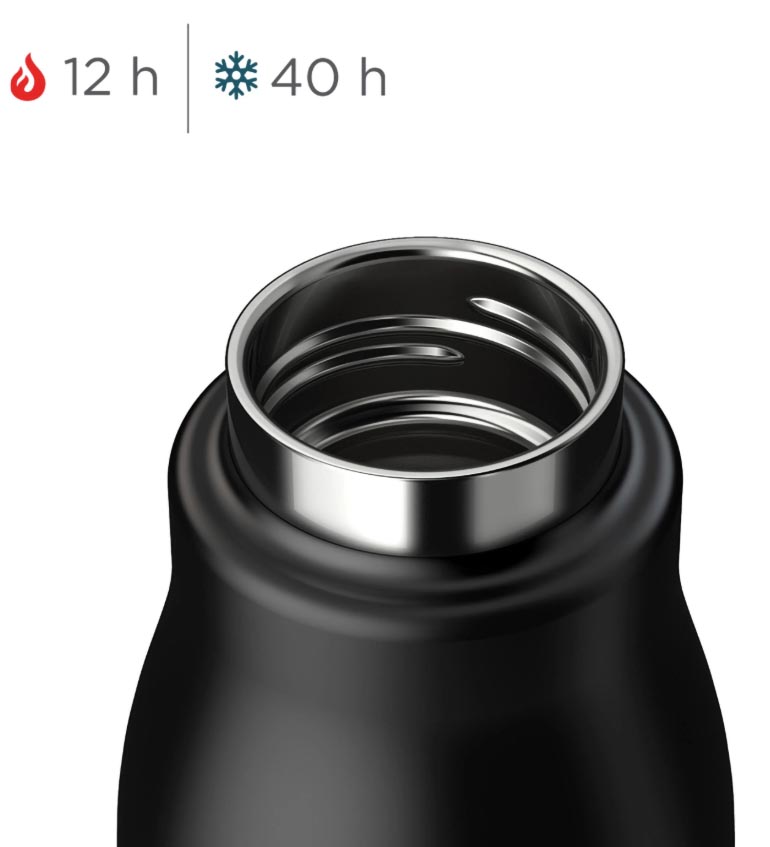 Borraccia termica Zoku da 0,5 lt. Gold Ombre - immagine 3