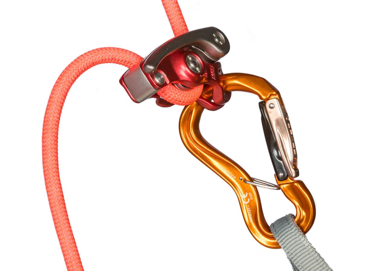 Moschettone Grivel Clepsydra L K10G Orange con antiribaltamento - immagine 5