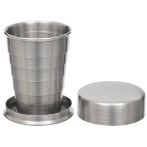 Tazza inox telescopica da 4 cl.