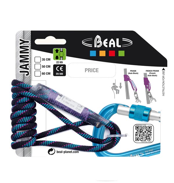 Cordino cucito in Kevlar Beal Jammy 5,5 mm da 60 cm