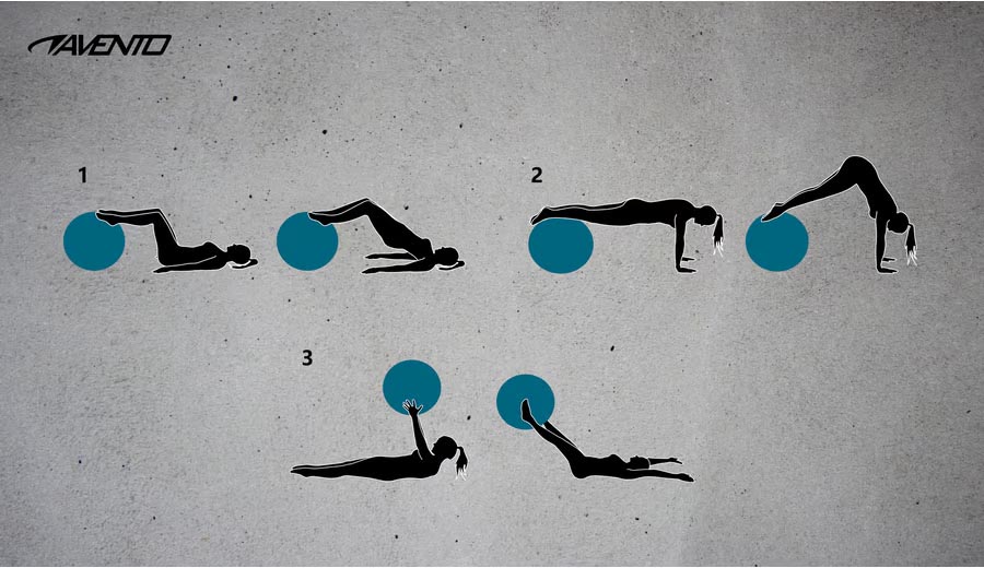 Palla da fitness - Yoga Avento da 65 cm - immagine 5