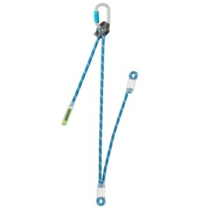 Longe doppia Edelrid Switch Pro Double Adjust 120/60 cm con Connettore Autoblock