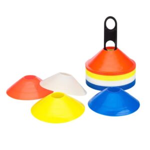 Set 40 coni Avento Bianco Blu Giallo Rosso