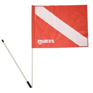 Bandiera Scuba Mares con asta