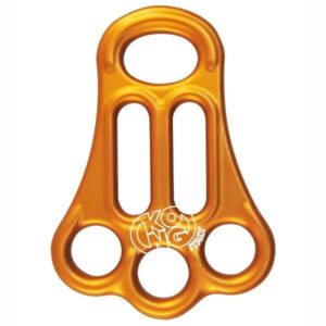 Piastrina discensore Kong Full Ancoraggio Multiplo 30 Kn Orange