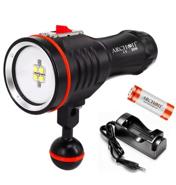 Torcia Video Archon S24V da 4000 lm + Red da 200 lm