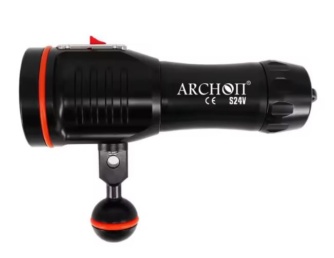 Torcia Video Archon S24V da 4000 lm + Red da 200 lm - immagine 2