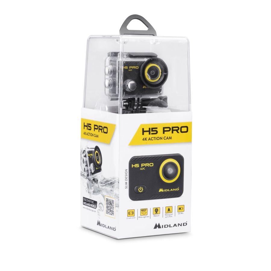 Action Camera Midland H5 PRO 4K -30 mt. - immagine 7