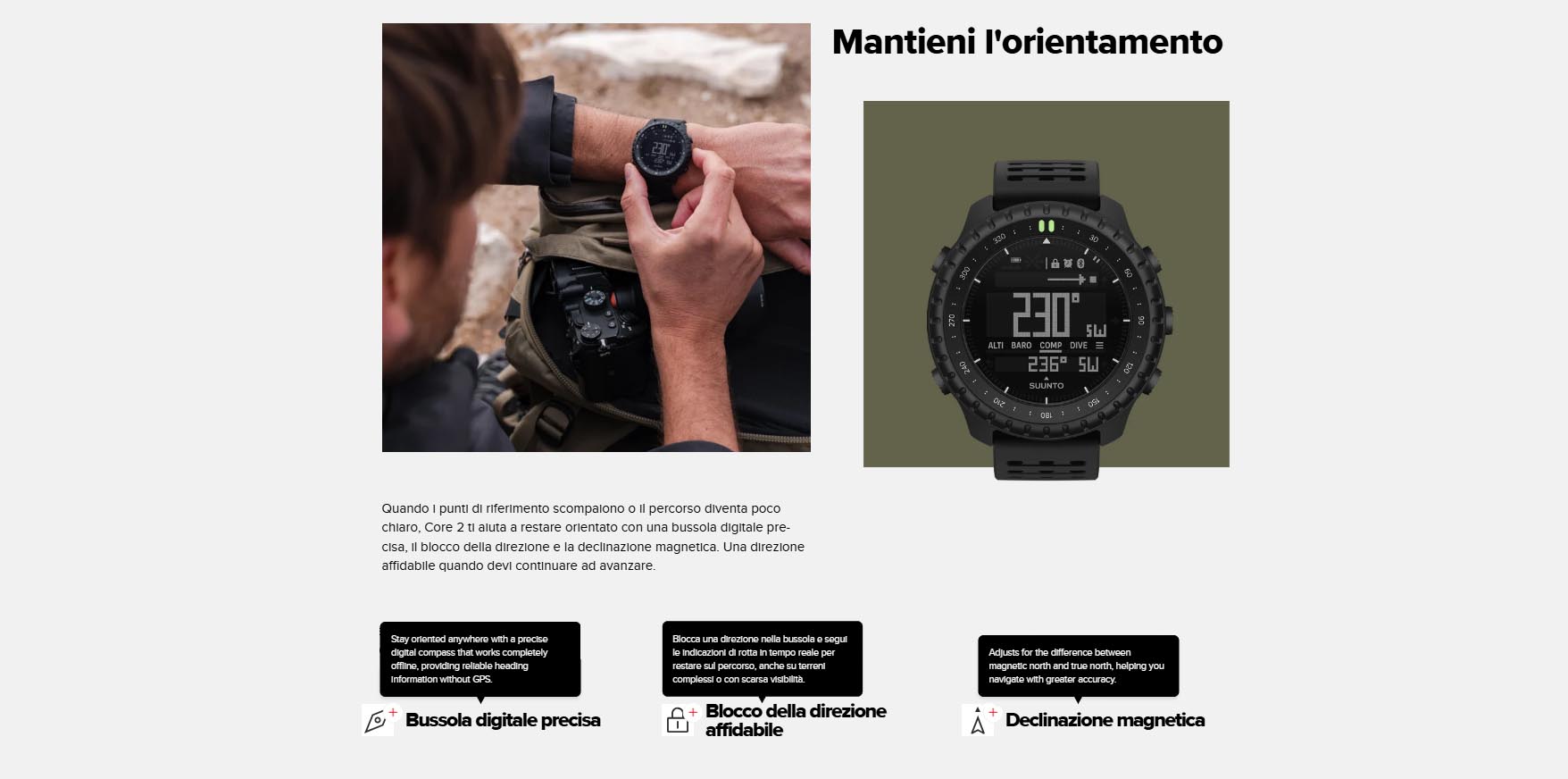 Orologio Suunto Core 2 All Black - immagine 8