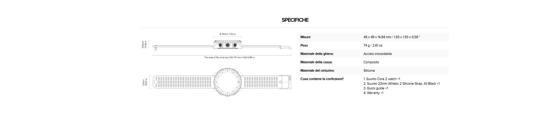 Orologio Suunto Core 2 All Black - immagine 15